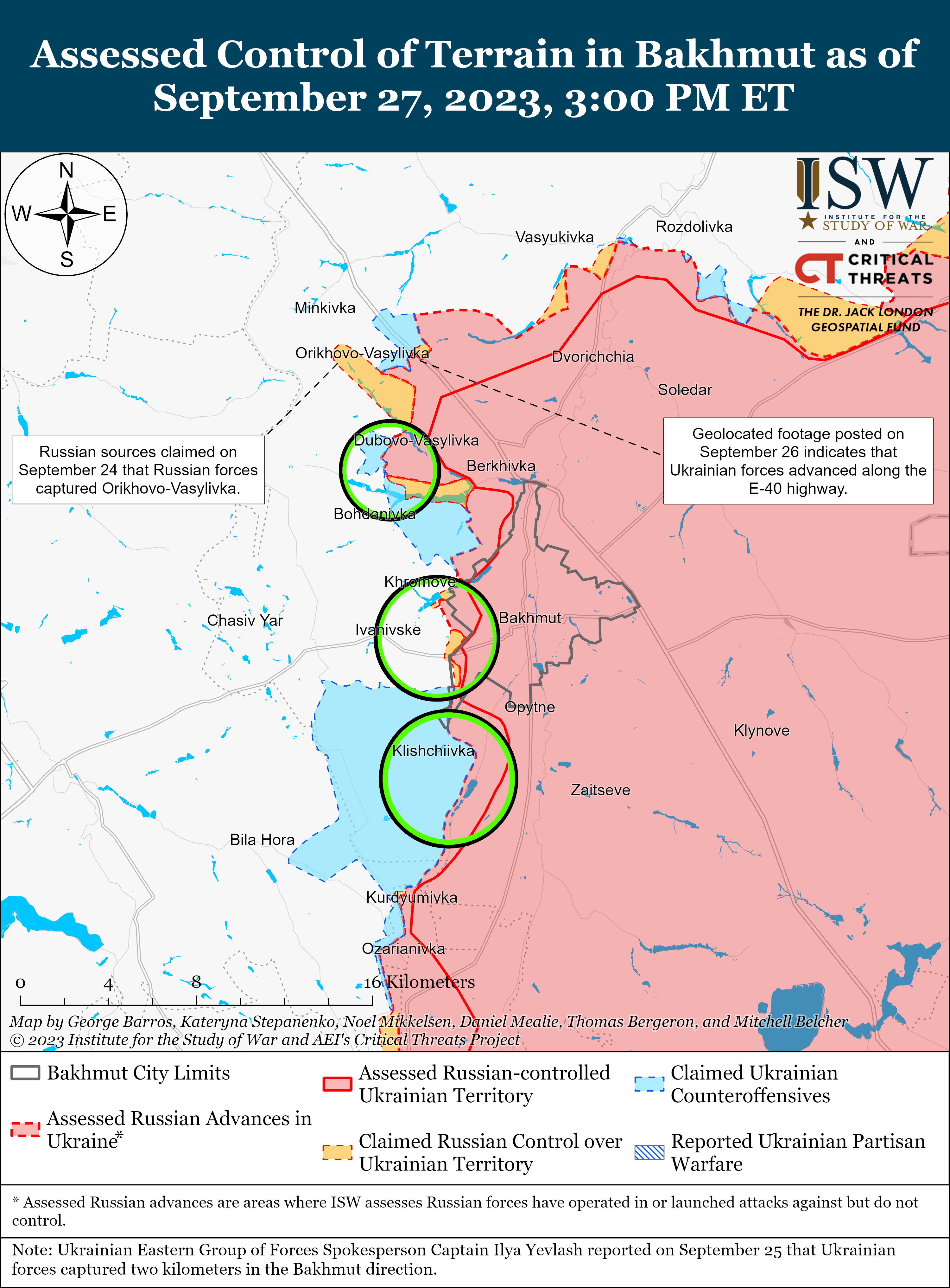 Russian Offensive Campaign Assessment, September 27, 2023 | Institute ...